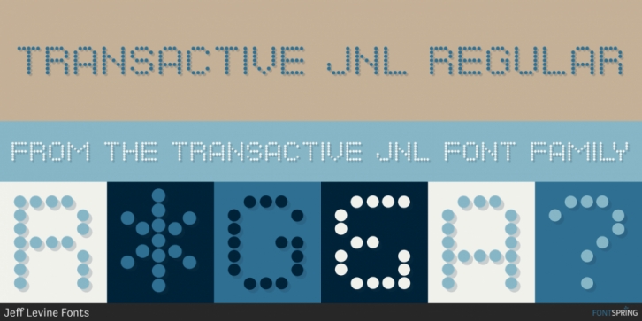 Transactive JNL font preview
