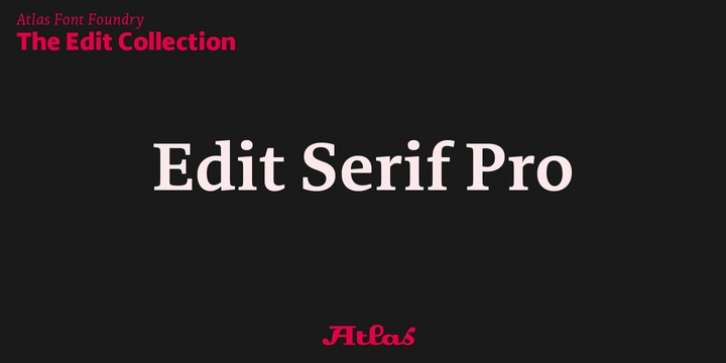 Edit Serif Pro font preview