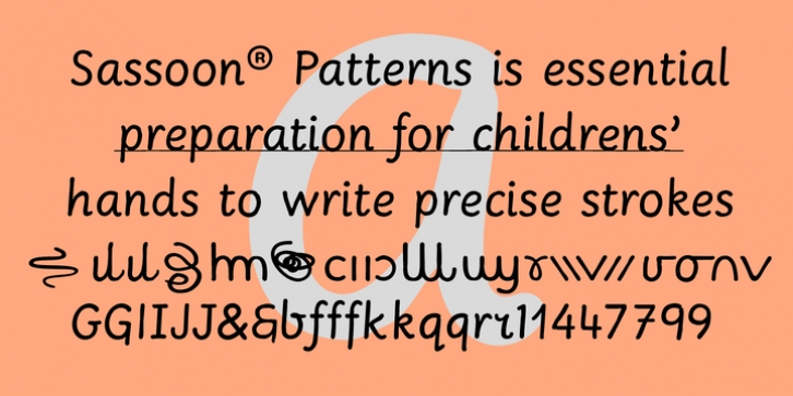 Sassoon Patterns font preview