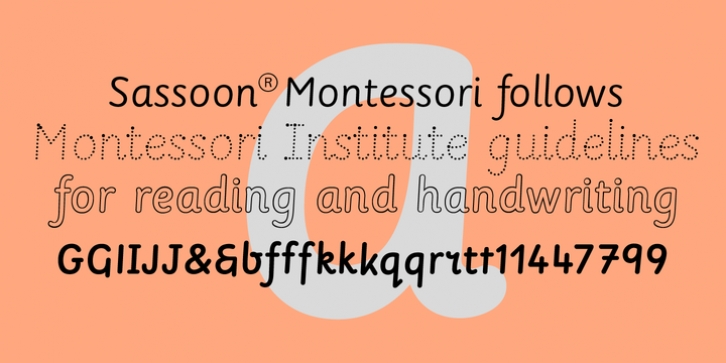 Sassoon Montessori font preview