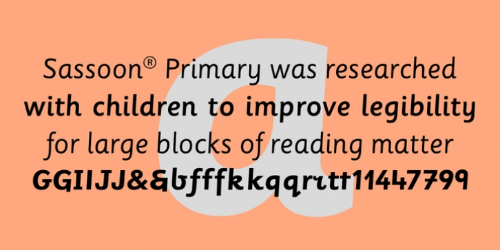 Sassoon Primary font preview
