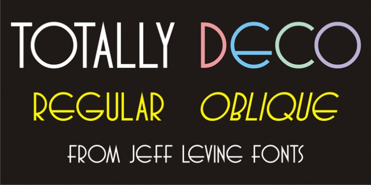 Totally Deco JNL font preview