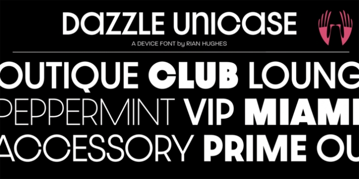 Dazzle Unicase font preview