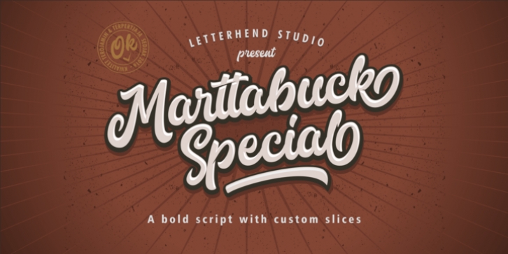 Marttabuck font preview