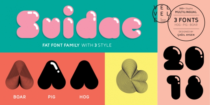 Suidae font preview