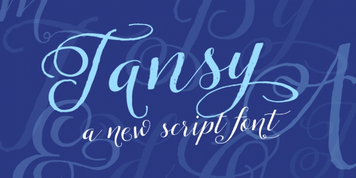 Tansy font preview