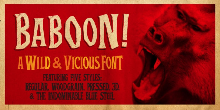 Baboon font preview