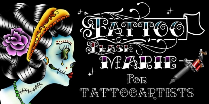 Tattooflash Marie font preview