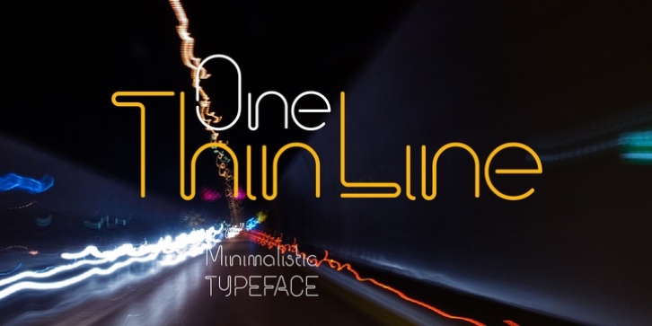 One Thin Line font preview