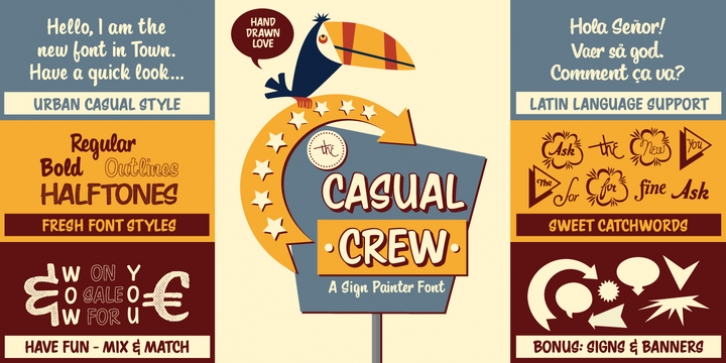 Casual Crew font preview