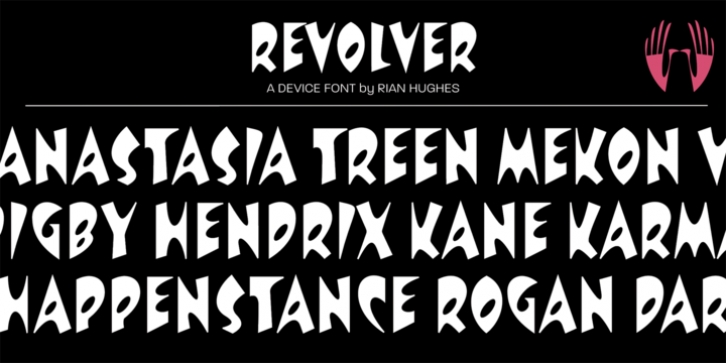Revolver font preview