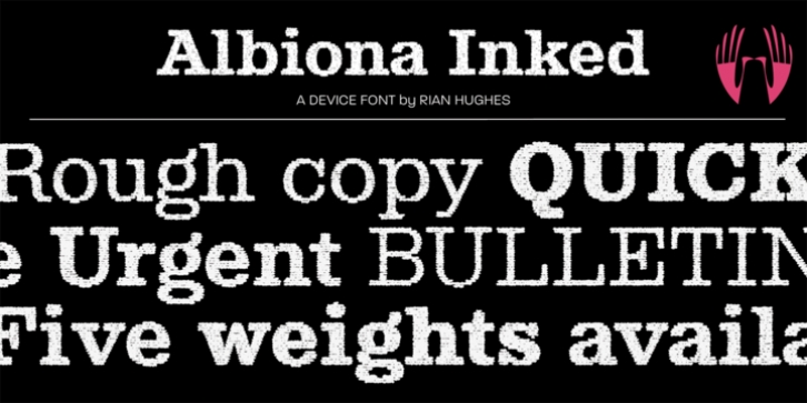 Albiona Inked font preview