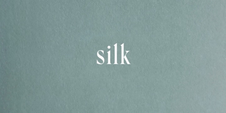 Silk Serif Condensed font preview