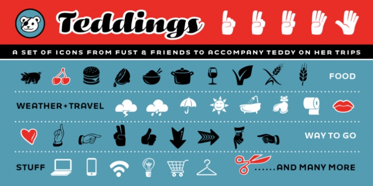 Teddings font preview