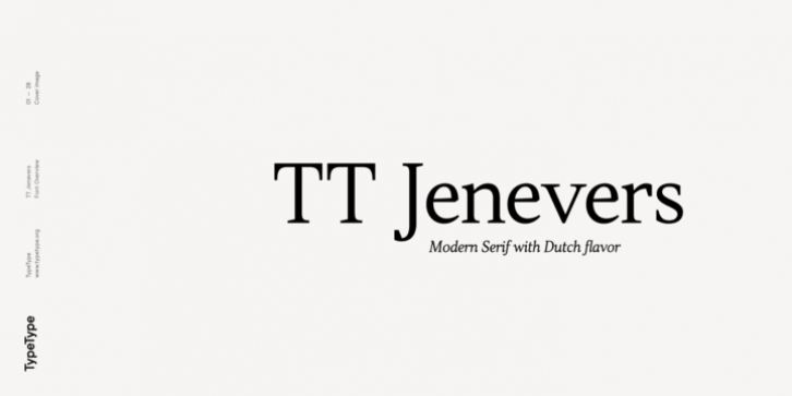 TT Jenevers font preview