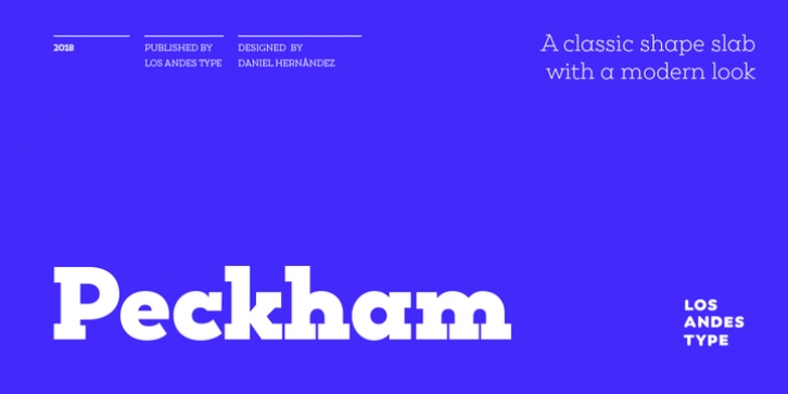 Peckham font preview