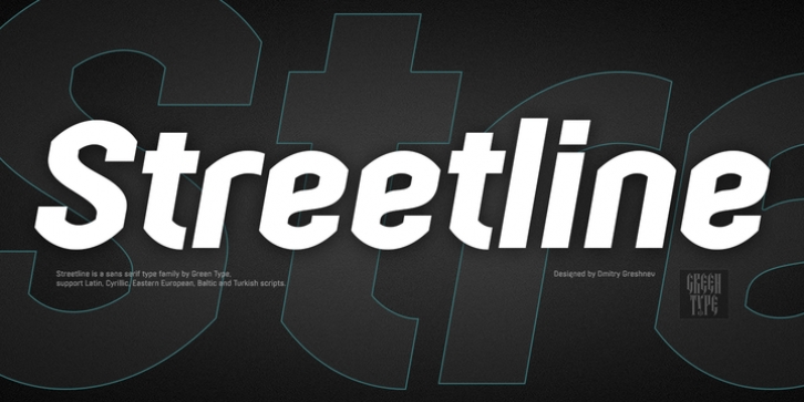 Streetline font preview