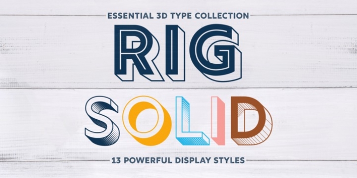 Rig Solid font preview