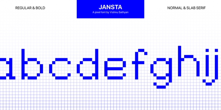 Jansta font preview