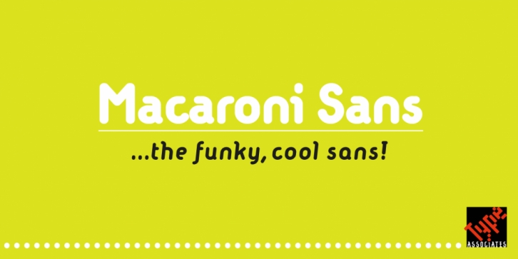 Macaroni Sans font preview