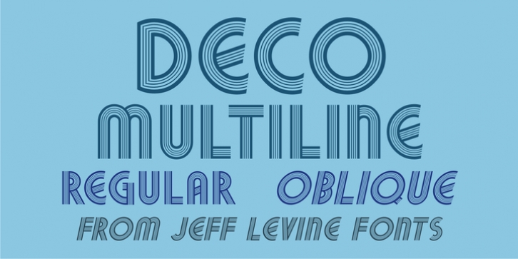 Deco Multiline JNL font preview