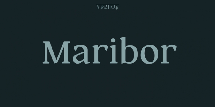 Maribor font preview