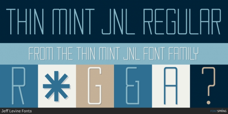 Thin Mint JNL font preview