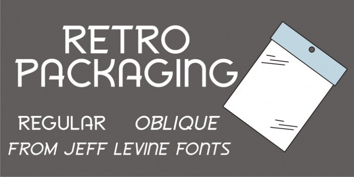 Retro Packaging JNL font preview