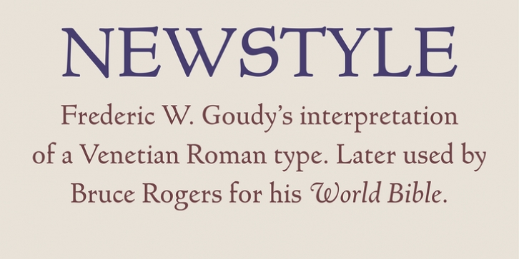 Newstyle font preview