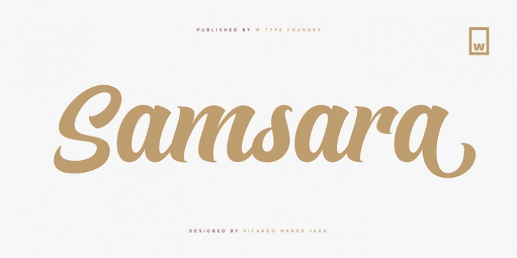 Samsara font preview