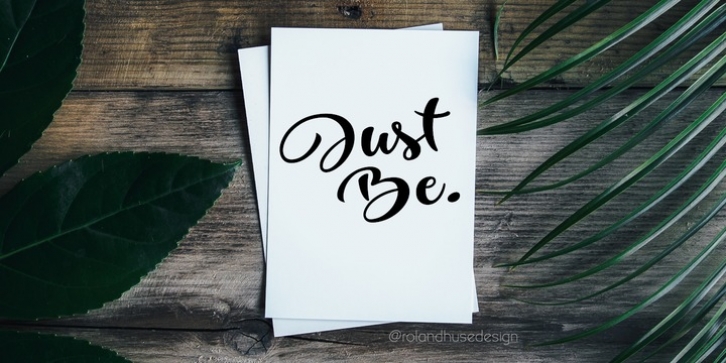 Just Be font preview