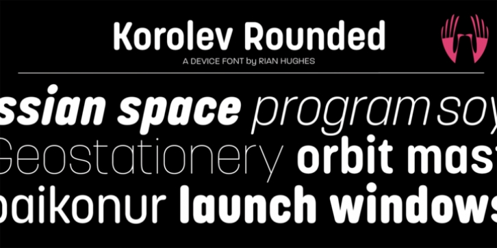Korolev Rounded font preview