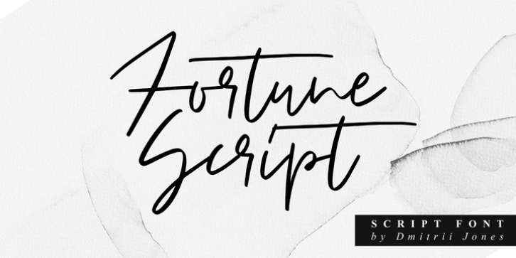 Fortune Script font preview