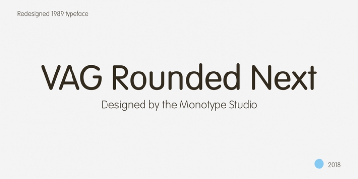 VAG Rounded Next font preview