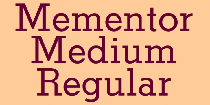 Mementor Medium Regular font preview