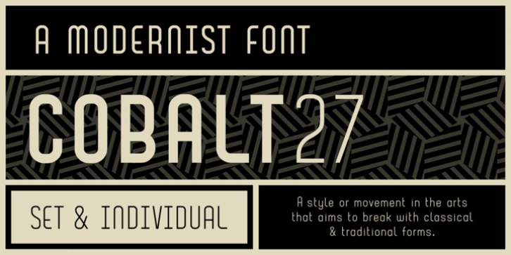 Cobalt 27 font preview