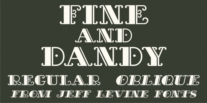 Fine And Dandy JNL font preview