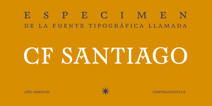 CF Santiago font preview