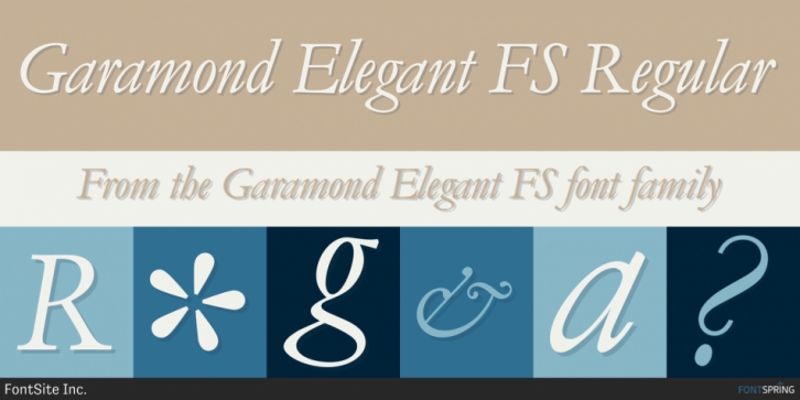 Garamond Elegant FS font preview