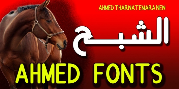 TE Ahmed New font preview