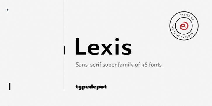 Lexis font preview
