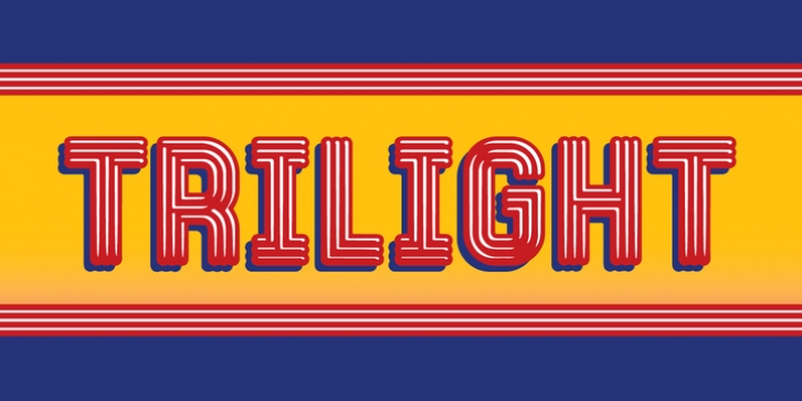 Trilight font preview