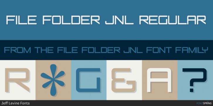 File Folder JNL font preview