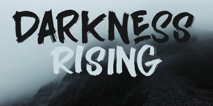 Darkness Rising font preview