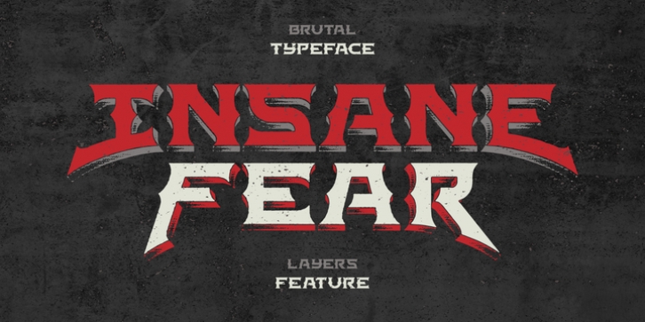 Insane Fear font preview