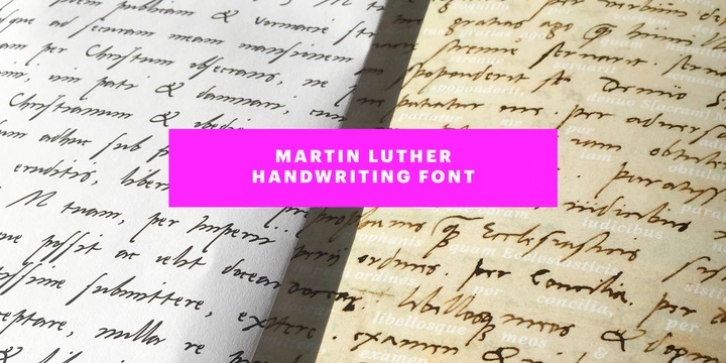 Martin Luther font preview