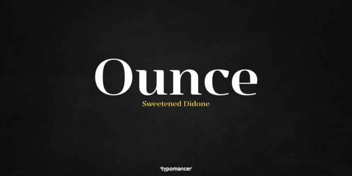 Ounce font preview