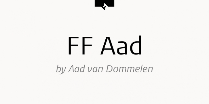 FF Aad font preview