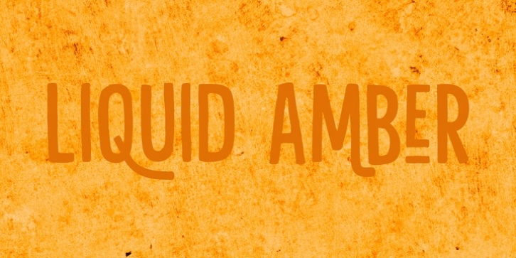 Liquid Amber font preview