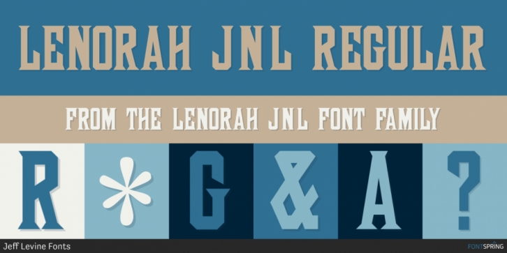Lenorah JNL font preview